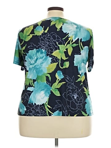 Susan Graver Short Sleeve Top (view 2)