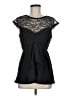 BCBGMAXAZRIA 100% Silk Black Sleeveless Silk Top Size 8 - photo 1