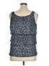 Absolutely Famous Blue Sleeveless Blouse Size 1X - photo 2