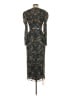 Mac Duggal 100% Polyester Black Silver Cocktail Dress Size 4 - photo 2