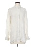 Eileen Fisher Ivory Long Sleeve Button-Down Shirt Size XS - photo 1