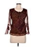 Expression Burgundy Long Sleeve Blouse Size 8 (estimated) - photo 1