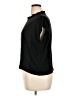 Splendid 100% Silk Black Short Sleeve Top Size XL - photo 5