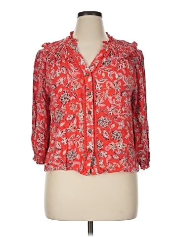 Democracy 3/4 Sleeve Blouse (view 1)