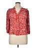 Democracy 100% Rayon Red 3/4 Sleeve Blouse Size XL (petite) - photo 1