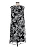 Connected Apparel 100% Polyester Paisley Black Casual Dress Size 12 - photo 2