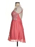 B. Smart 100% Polyester Hearts Pink Cocktail Dress Size 1 - photo 5