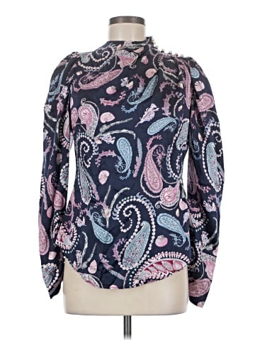 Thurley Long Sleeve Silk Top (view 1)