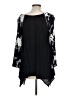 Forgotten Grace Black 3/4 Sleeve Blouse Size L - photo 2