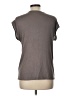 Halogen 100% Polyester Metallic Silver Short Sleeve T-Shirt Size L (petite) - photo 2