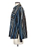 Nic + Zoe 100% Polyester Stripes Blue Long Sleeve Blouse Size XS - photo 5