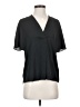 Vince. 100% Polyester Black Short Sleeve Blouse Size XS - photo 1