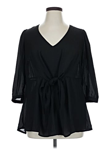 Torrid 3/4 Sleeve Blouse (view 1)