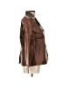 New York & Company 100% Polyester Brown Coat Size L - photo 4