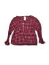 OshKosh B'gosh Checkered-gingham Red Long Sleeve Blouse Size 3T - photo 1