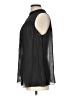 City Streets 100% Polyester Black Sleeveless Blouse Size L - photo 5