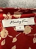 Monday Fun 100% Polyester Burgundy Short Sleeve Blouse Size M - photo 4