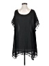 Beyove Black Short Sleeve Blouse Size S - photo 1