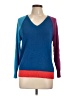 Lacoste 100% Viscose Color Block Blue Pullover Sweater Size L - photo 1
