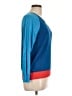 Lacoste 100% Viscose Color Block Blue Pullover Sweater Size L - photo 4