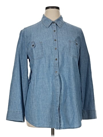Chico's Long Sleeve Button-Down Shirt (view 1)