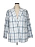 Halogen Plaid Blue Blazer Size 16W - photo 1