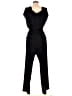 The Impeccable Pig 100% Polyester Solid Black Jumpsuit Size L - photo 2