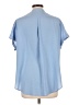 DKNYC Blue Short Sleeve Blouse Size L - photo 2