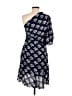 A.L.C. 100% Silk Print Blue Cocktail Dress Size 6 - photo 2