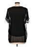 Design History 100% Polyester Black Short Sleeve Blouse Size L - photo 2