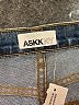 ASKK NY Chevron-herringbone Blue Jeans Size 25 waist - photo 7