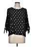 Papermoon 100% Polyester Black 3/4 Sleeve Blouse Size L (estimated) - photo 1