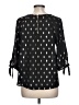 Papermoon 100% Polyester Black 3/4 Sleeve Blouse Size L (estimated) - photo 2