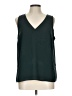 Nine West 100% Polyester Teal Sleeveless Blouse Size L - photo 1