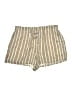 BCBGeneration 100% Rayon Stripes Tan Khaki Shorts Size L - photo 1