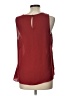 Laundry by Shelli Segal 100% Polyester Burgundy Sleeveless Blouse Size L - photo 2