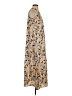 Ann Taylor 100% Polyester Paisley Tan Casual Dress Size 00 - photo 4