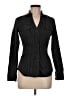 Express Design Studio Stripes Black Long Sleeve Blouse Size M - photo 1