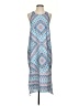 The Limited 100% Polyester Print Blue Casual Dress Size S - photo 1