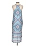 The Limited 100% Polyester Print Blue Casual Dress Size S - photo 2
