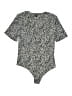 Express Animal Print Black Short Sleeve Blouse Size L - photo 1