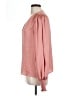 Express 100% Polyester Pink Long Sleeve Blouse Size L - photo 5