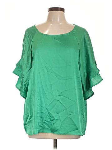 Umgee Short Sleeve Blouse (view 1)