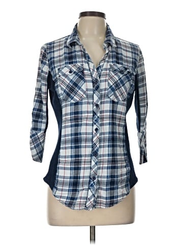Ci Sono 3/4 Sleeve Button-Down Shirt (view 1)