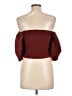 Express Burgundy 3/4 Sleeve Blouse Size XS - photo 2
