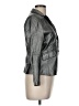 Philippe Adec Paris 100% Leather Metallic Gray Blazer Size 8 - photo 4