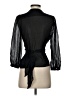 BCBGMAXAZRIA 100% Polyester Black 3/4 Sleeve Blouse Size S - photo 2