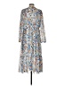Joie 100% Polyester Print Blue Cocktail Dress Size S - photo 2