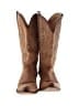 Old West 100% Leather Tan Boots Size 7 1/2 - photo 2