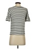 Max Studio Stripes Ivory White Short Sleeve T-Shirt Size XS - photo 2